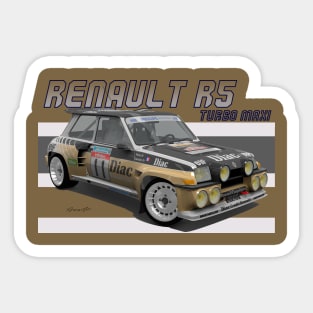 Renault R5 Turbo MAXI Sticker